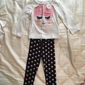 EUC baby Gap &Cherooke cute top-3T/2T